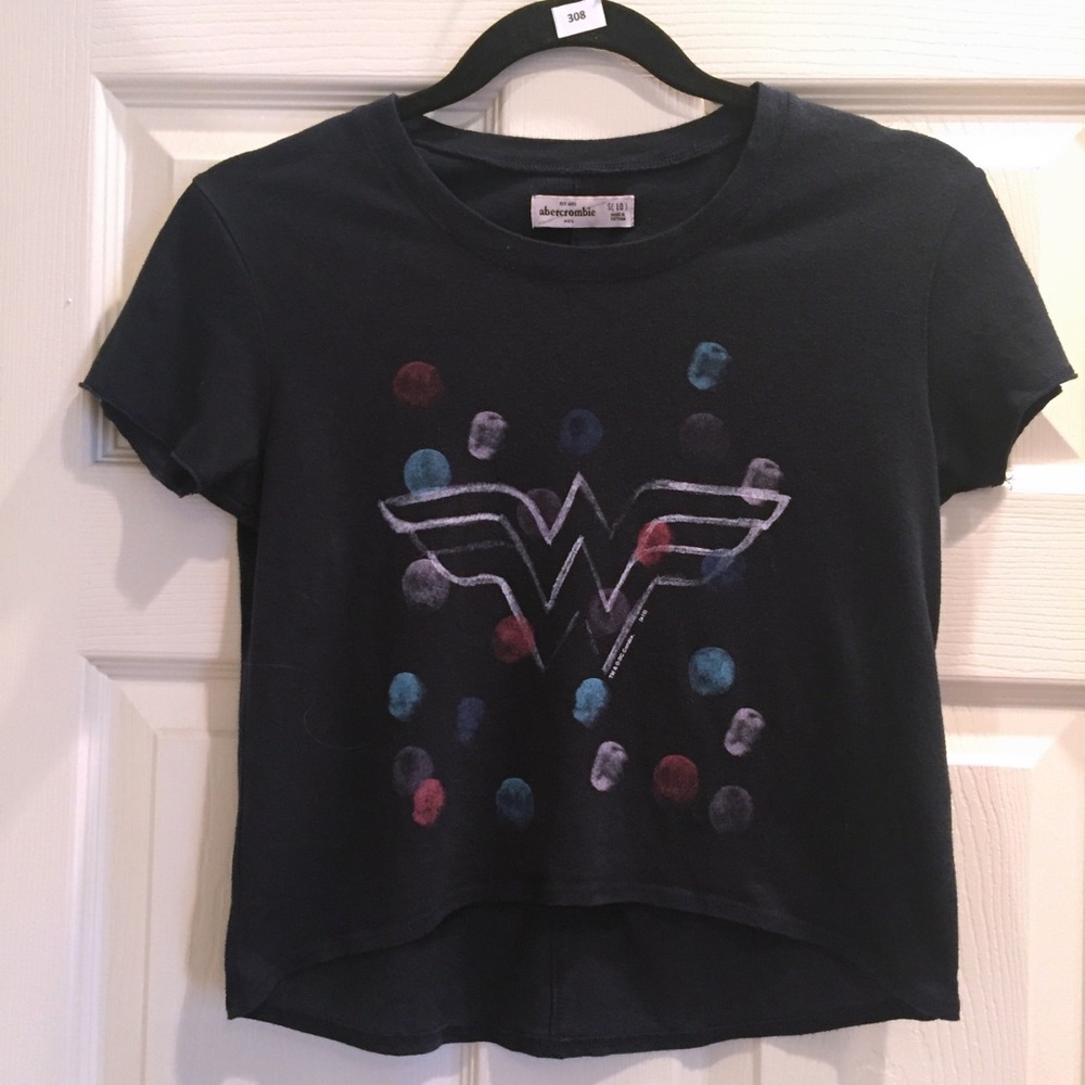 Abercrombie Kids Wonder Woman Cropped Tee